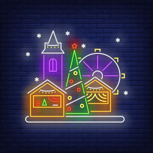 Christmas Fun Fair Neon Sign - Australia Promo Now