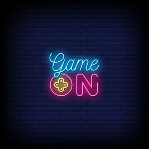Game On Neon Sign - Australia Promo Now
