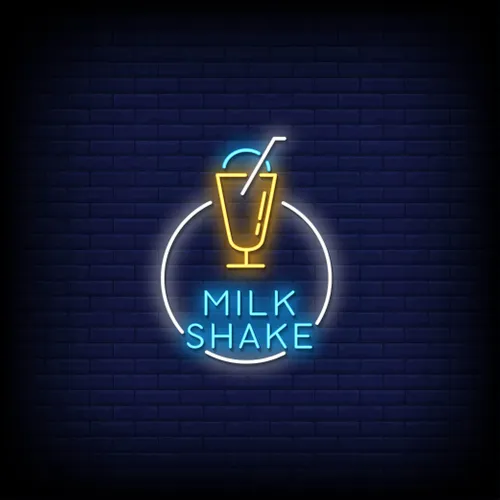 Milk Shake Neon Sign - Australia Promo Now