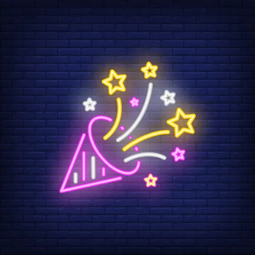 Party Hat Neon Sign - Australia Promo Now