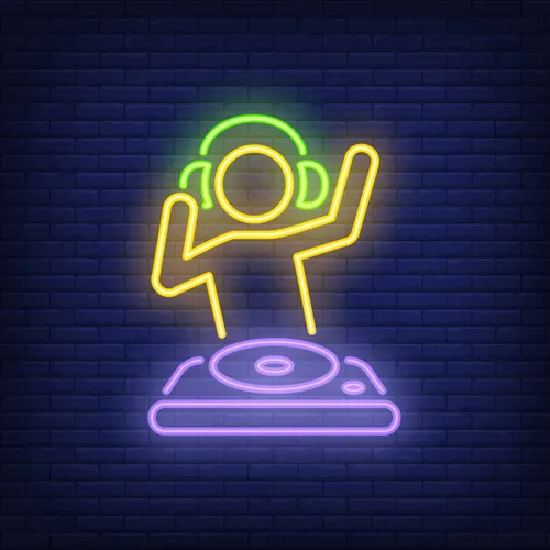 Dj Mixer Neon Sign - Australia Promo Now