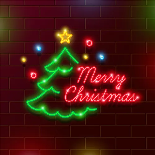 Tree Merry Christmas Neon Sign - Australia Promo Now