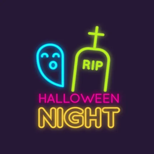 RIP Ghost Halloween Night Neon Sign - Australia Promo Now
