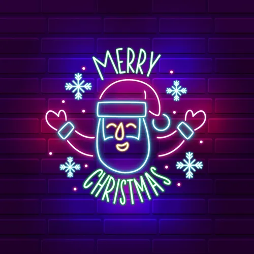 Santa Welcoming on Christmas Eve Neon Sign - Australia Promo Now