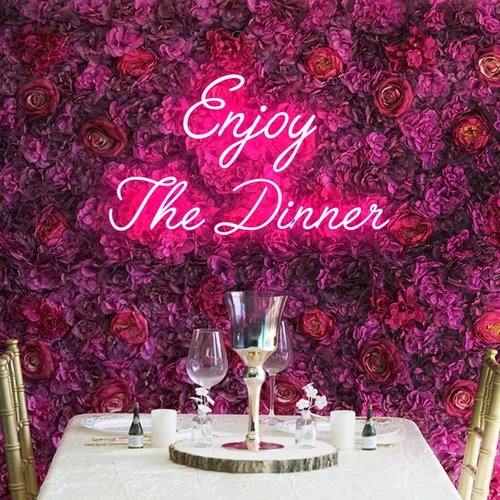 Enjoy The Dinner Neon Sign - Australia Promo Now