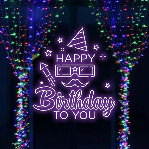 Happy Birthday Goggles  Neon Sign - Australia Promo Now