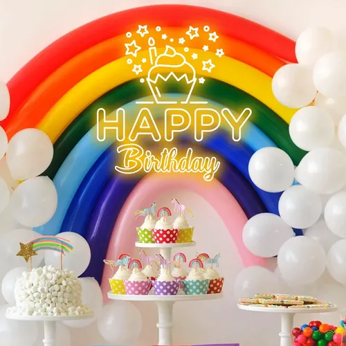 Happy Birthday Cupcake Neon Sign - Australia Promo Now