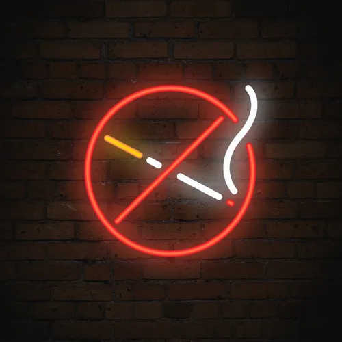 No Smoking Simple Neon Sign - Australia Promo Now