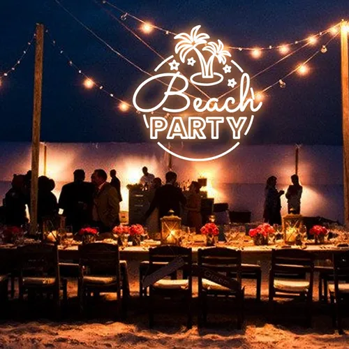 Beach Party Neon Sign - Australia Promo Now