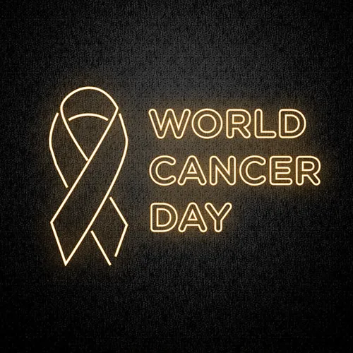 World Cancer Day Neon Sign - Australia Promo Now