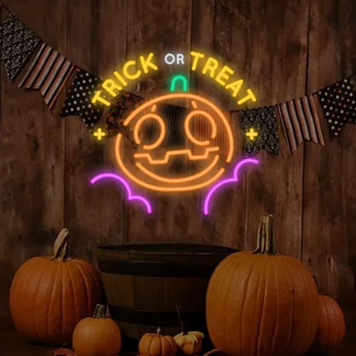 Trick or Treat Neon Sign - Australia Promo Now