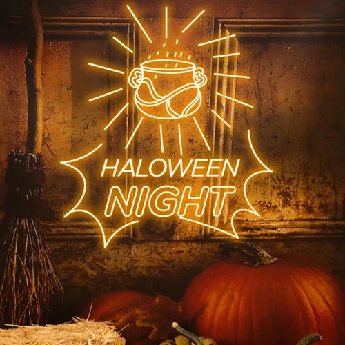 Halloween Night Neon Sign - Australia Promo Now
