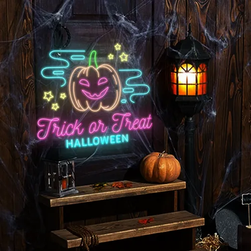 Trick or Treat Halloween Neon Sign - Australia Promo Now