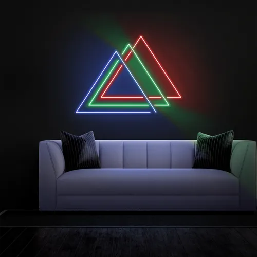 Triangles Neon Sign - Australia Promo Now