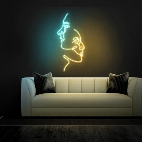 TWO FACE Graphic Neon Sign - Australia Promo Now