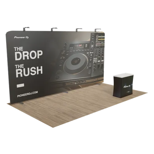 Custom Zip Up Trade Show Display 20' x 10' - Australia Promo Now