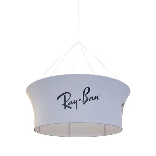 Custom Tapered Circle Personalized Trade Show Hanging Signs - Australia Promo Now