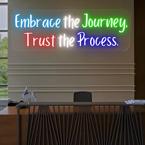 Embrace The Journey Neon Sign - Australia Promo Now