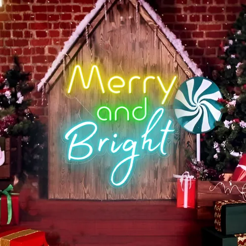 Merry & Bright Neon Sign - Australia Promo Now