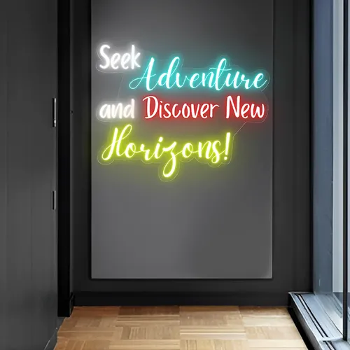 Seek Adventure Neon Sign - Australia Promo Now