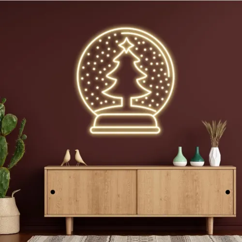 Warmie Merry Christmas Snowglobe Neon Sign - Australia Promo Now