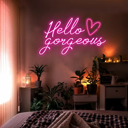 Hello Gorgeous LED Neon Sign - Australia Promo Now