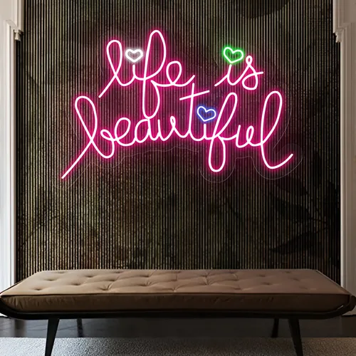 Life Is Beautiful Neon Sign - Australia Promo Now