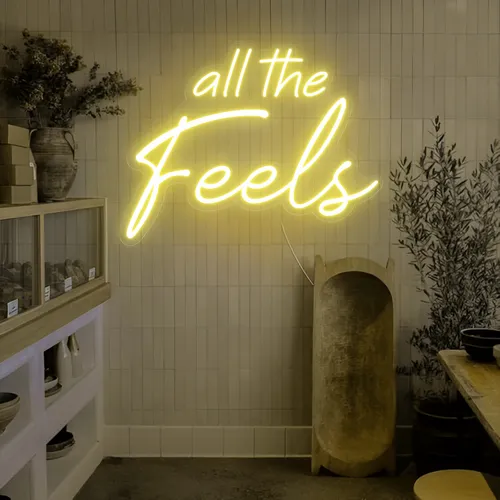 All The Feels Neon Sign - Australia Promo Now