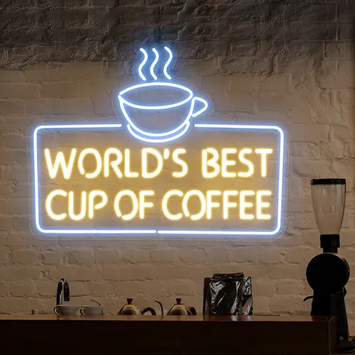 World's Best Cup of Coffee Neon Sign - Australia Promo Now