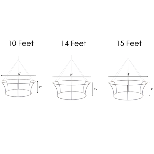 Custom Tapered Circle Personalized Trade Show Hanging Signs - Australia Promo Now