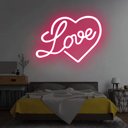 Heart Love Neon Sign - Australia Promo Now