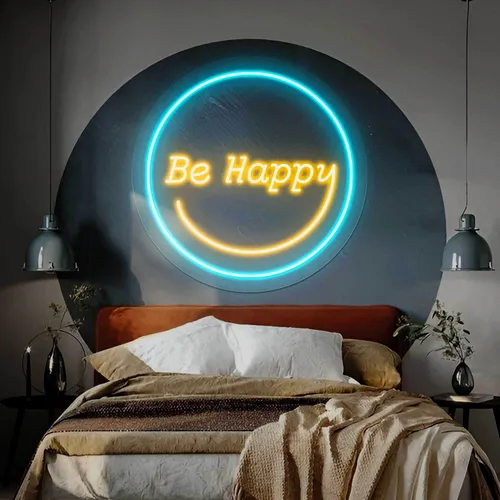 Be Happy Neon Sign - Australia Promo Now
