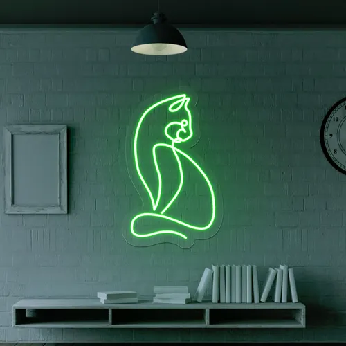 Scribble Cat Neon Sign - Australia Promo Now