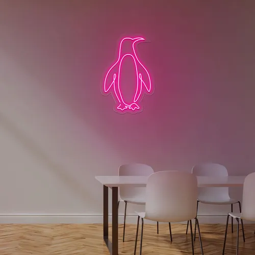 Cute Penguin Neon Sign - Australia Promo Now