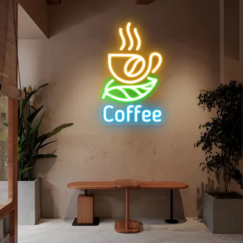 Café Glow Coffee Mug Neon Sign - Australia Promo Now
