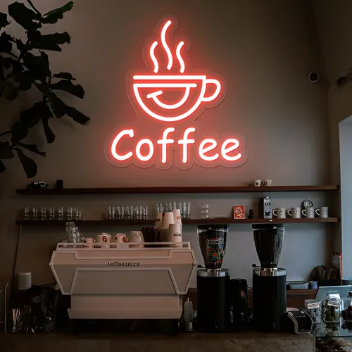 Thrilled Coffee Neon Sign - Australia Promo Now
