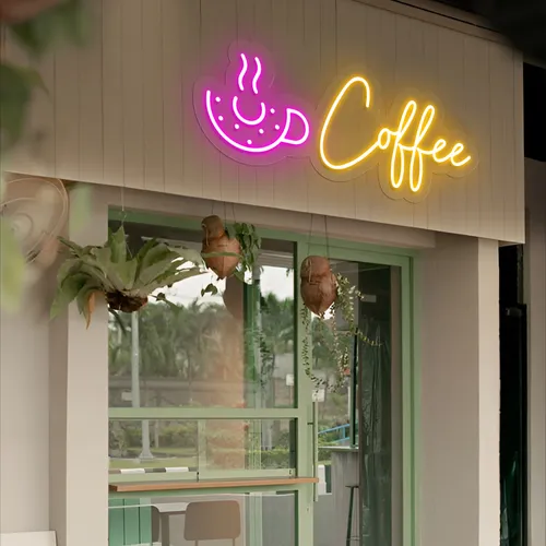 Donut Coffee Neon Sign - Australia Promo Now