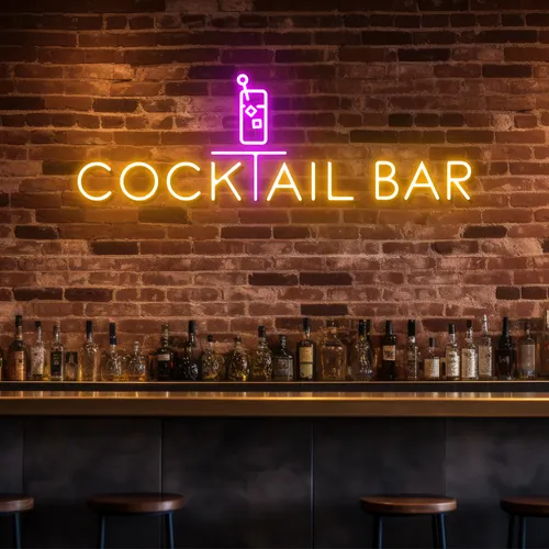 Bold Cocktail Bar Neon Sign - Australia Promo Now