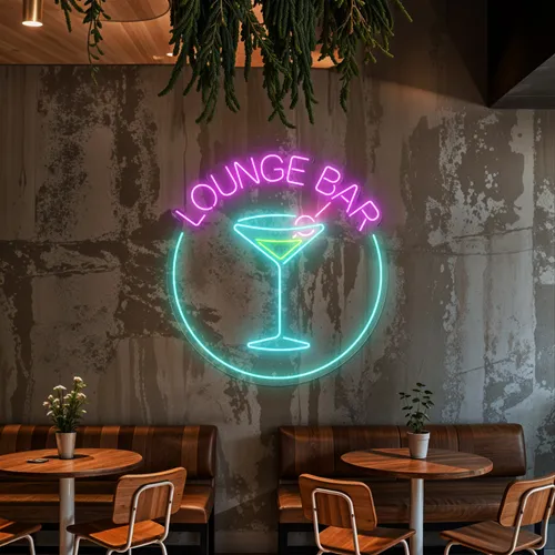 Martini Lounge Bar Neon Sign - Australia Promo Now