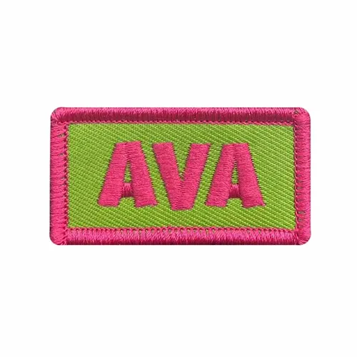 Pink and Green Ava Name Patch - Australia Promo Now