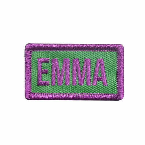 Purple and Green Emma Name Patch - Australia Promo Now