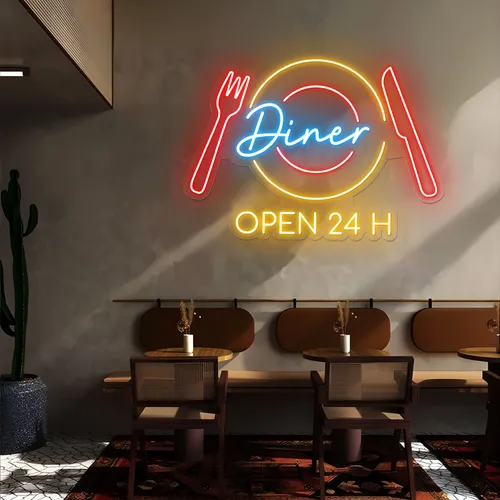 Neon Diner Sign - Australia Promo Now