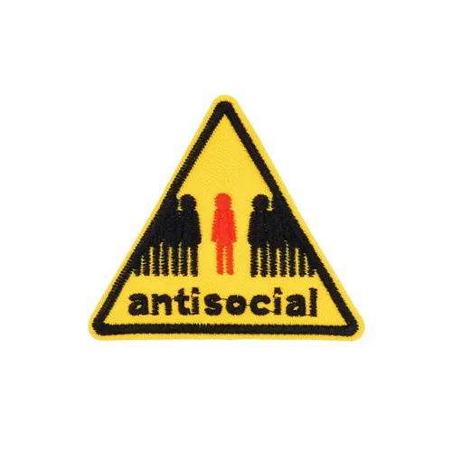 Yellow and Black Antisocial Patch - Australia Promo Now