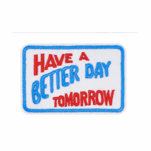 Red and Blue Have a Better Day Tomorrow Patch - Australia Promo Now