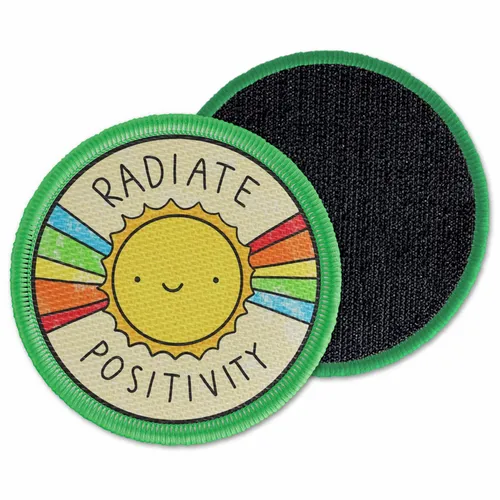 Round Radiate Positivity Velcro Patch - Australia Promo Now