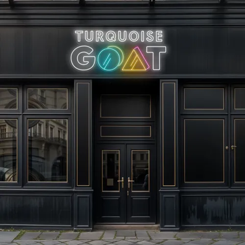 Turquoise Goat Neon Sign - Australia Promo Now