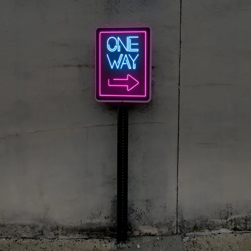 One Way Neon Sign - Australia Promo Now