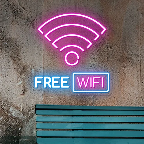 Free WIFI Zone Neon Sign - Australia Promo Now