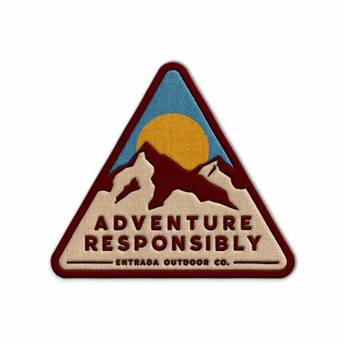 Triangle Adventure Responsibly Iron On Patch - Australia Promo Now