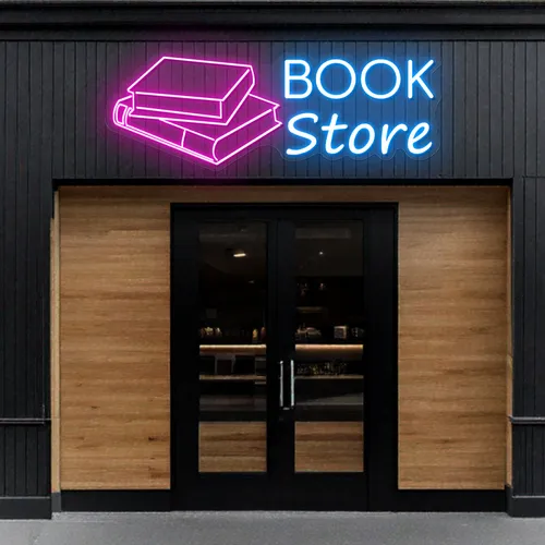 Glowing Book Store Neon Sign - Australia Promo Now